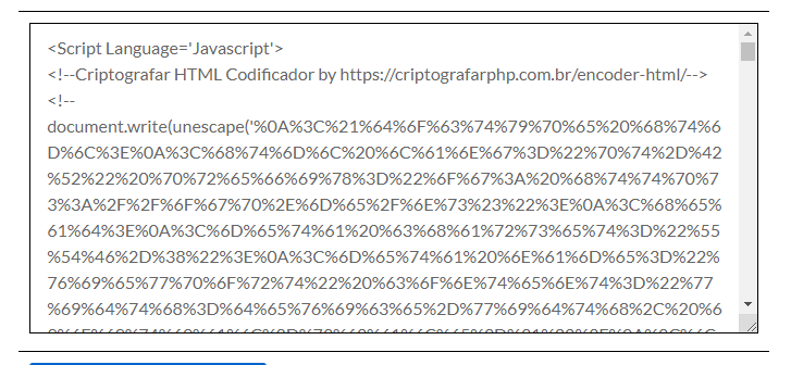 codificador html